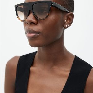 Celine Black and Brown Tortoiseshell 41026/S Sunglasses